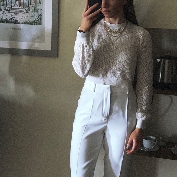 ZARA semi-sheer knit sweater - Picture 1 of 3